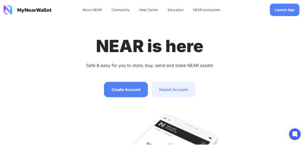 Create Near Wallet Step 1