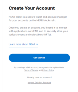 Create Near Wallet Step 3