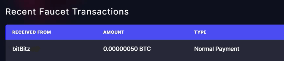 Bitbitz Proof of Withdrawal